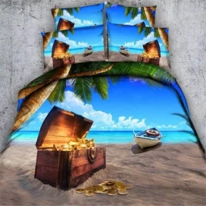 Capa de Edredom Pirata - Baú na Praia