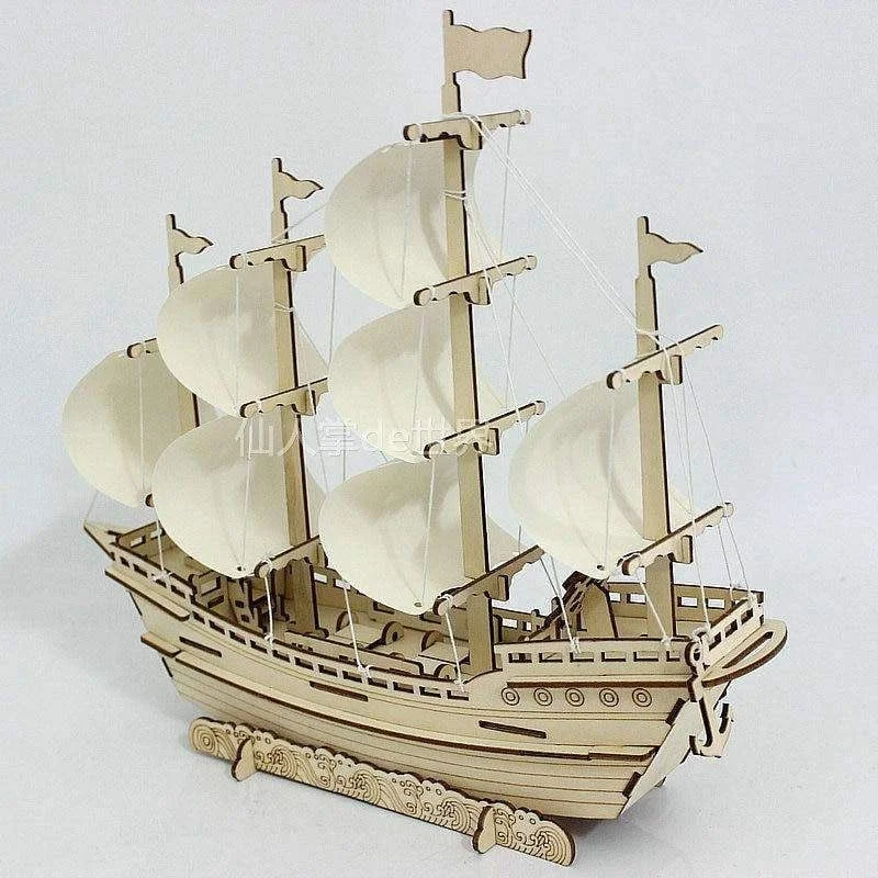 Maquete Barco Pirata - Vista Traseira