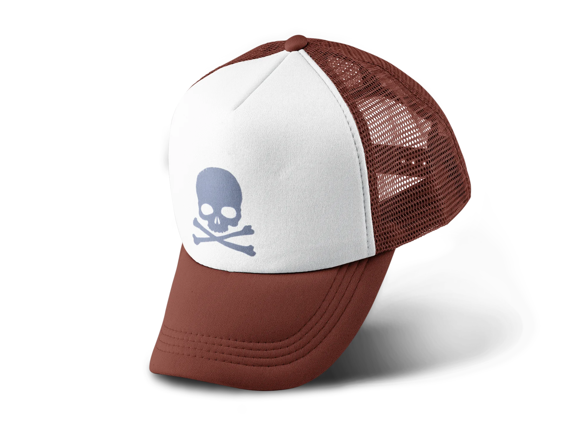 Boné Pirata em Marrom