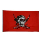 Bandeira Pirata - Jolly Roger Vermelho