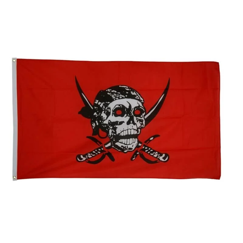 Bandeira Pirata Vermelha