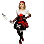 Fantasia de Pirata Menina - Preta