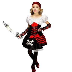 Fantasia de Pirata Menina - Preta