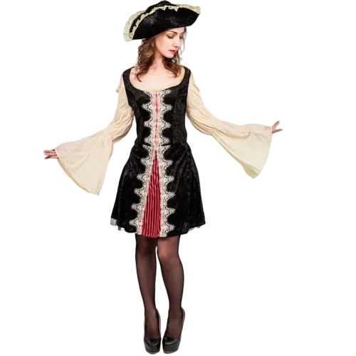 Fantasia de Pirata Feminina - Tema Bárbaro