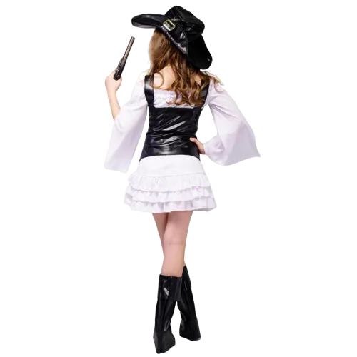 Fantasia Pirata Menina - Corpete Preto