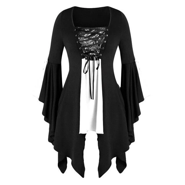 Camisa Pirata - Mulher com Babados