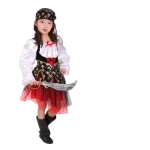 Fantasia de Pirata Menina - Vestido