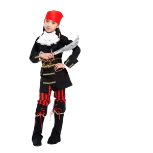 Fantasia de Pirata Menina - Corsário Impiedoso