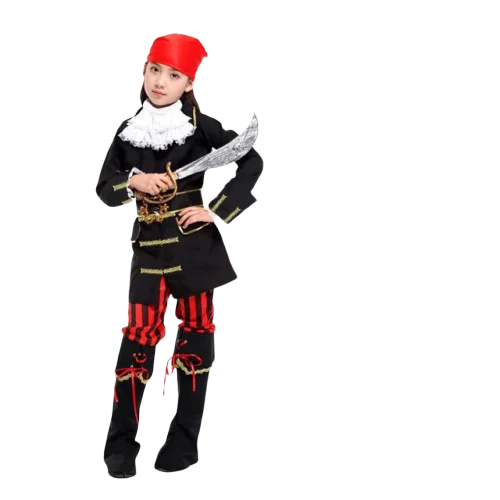Fantasia de Pirata Menina - Corsário Impiedoso