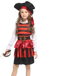 Fantasia de Pirata MeninaPequena Corsária (2 Anos)