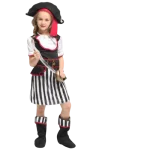 Fantasia de Pirata FemininaCapitã (8 Anos)
