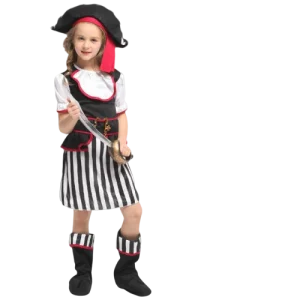 Fantasia de Pirata FemininaCapitã (8 Anos)
