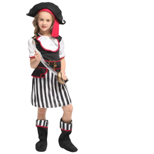Fantasia de Pirata FemininaCapitã (8 Anos)