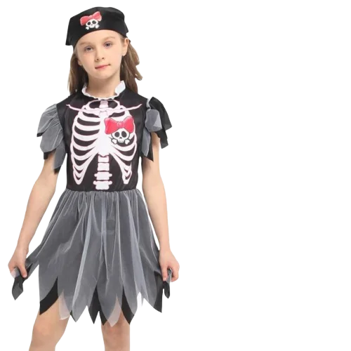 Fantasia de Pirata Menina<br>Halloween (4 Anos)