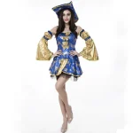 Fantasia de Pirata Feminina - Azul
