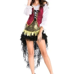 Fantasia de Pirata Feminina - Dia de Festa