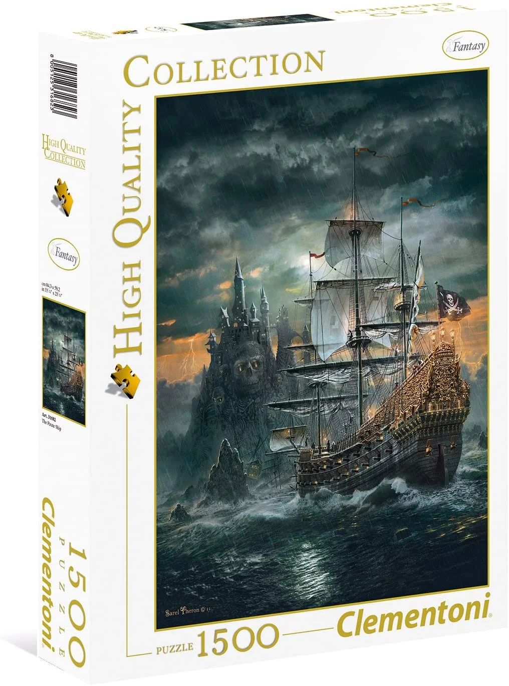 Caixa do Quebra-Cabeça Pirata Gigante