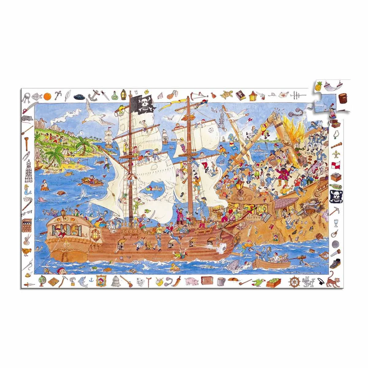 Quebra-Cabeça Pirata em ação