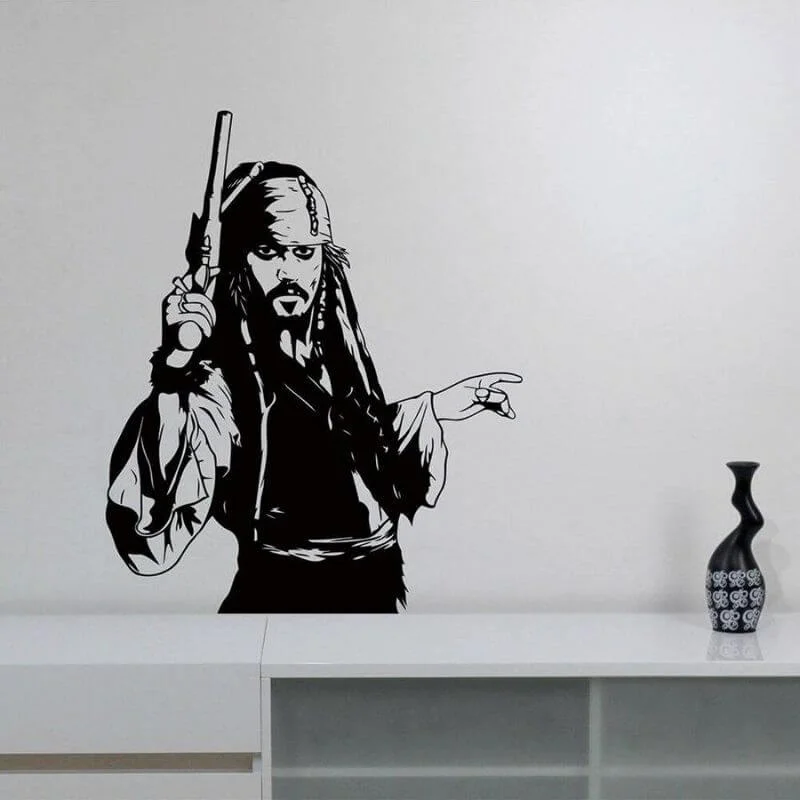 Adesivos Pirata - Jack Sparrow