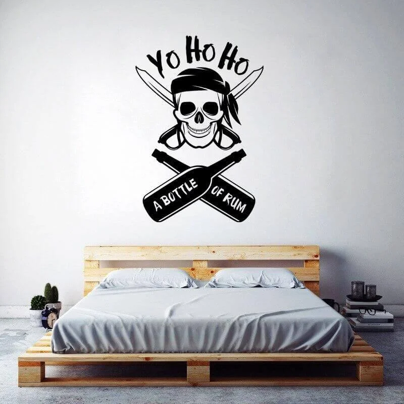 Adesivos Pirata - Caveira em Ambiente
