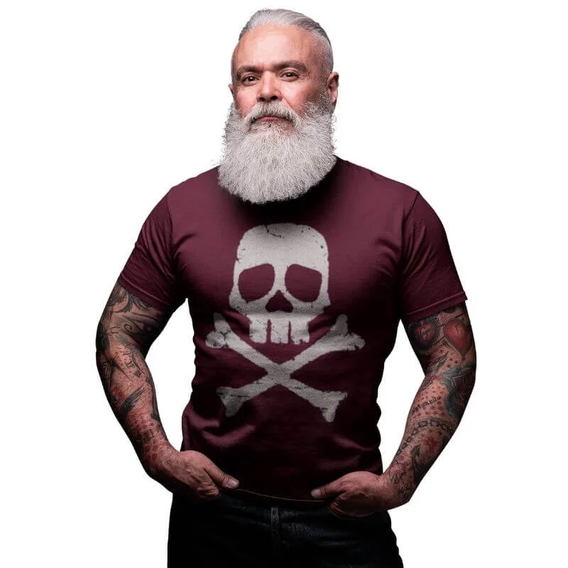 Camiseta Pirata - Caveira Vermelha