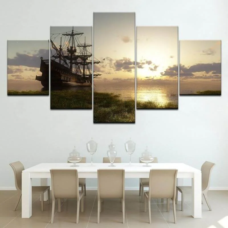 Quadro Pirata Sol Nascente