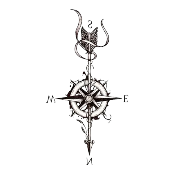 Tatuagem Temporária - A bússola encantada