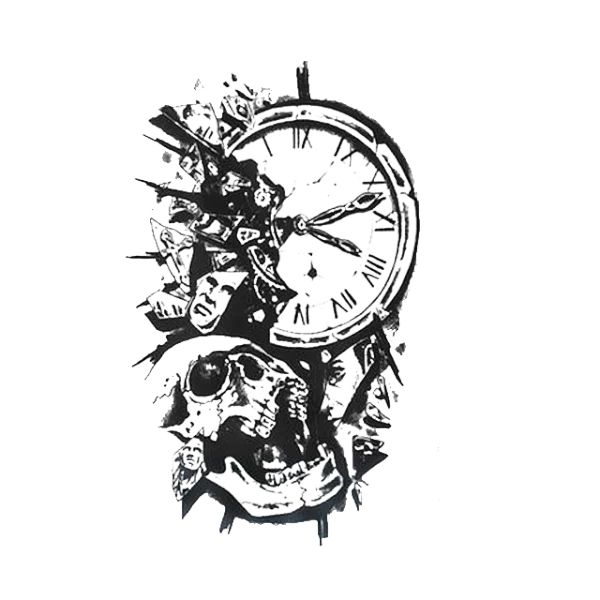 Tatuagens Temporárias - Relógio Mortal