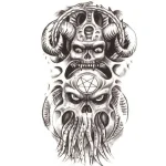 Tatuagem Temporária - Polvo do Inferno